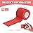 KISEER 15 Pack 2 Inch x 5 Yards Red Self Adhesive Bandage Breathable Cohesive Bandage Wrap Rolls Elastic Self-Adherent Tape for Stretch Athletic, Sports, Wrist, Ankle