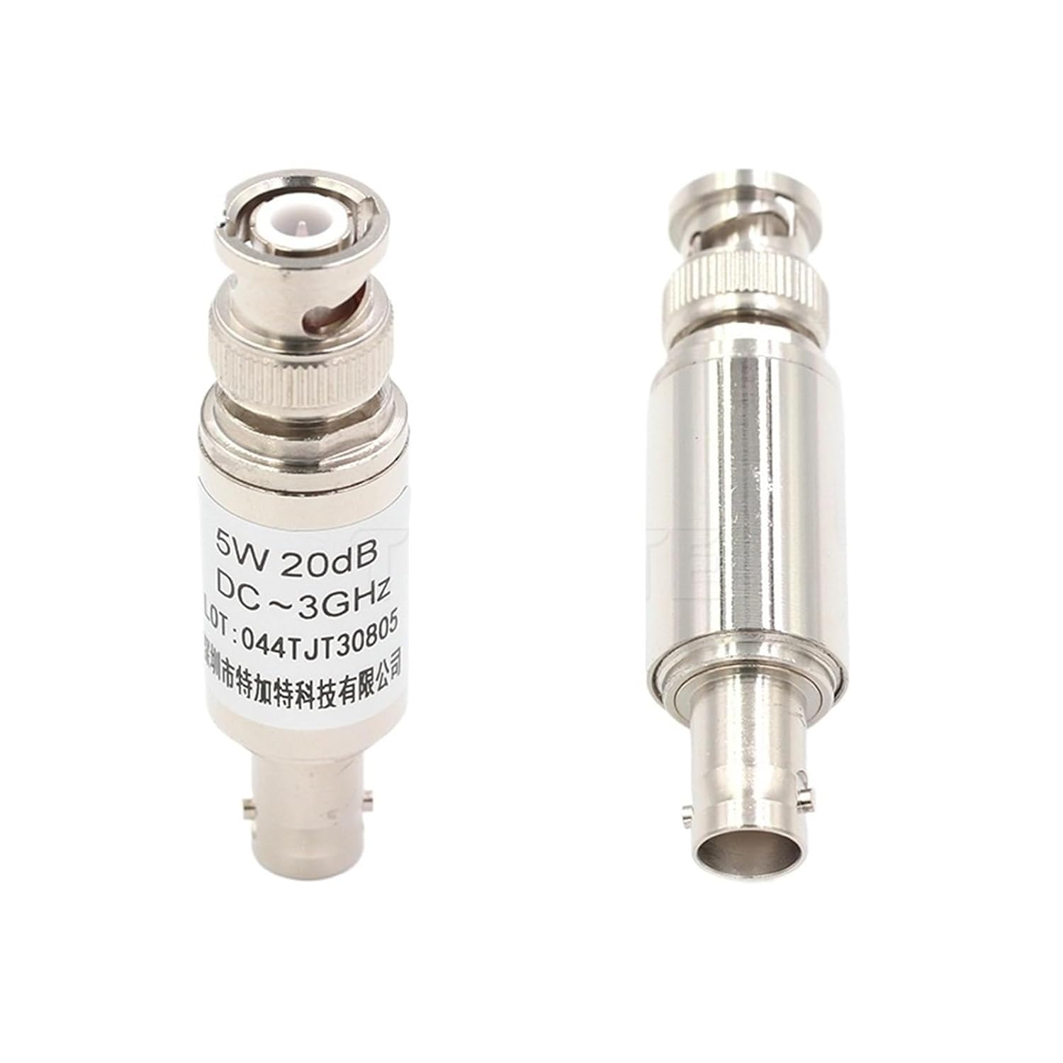 One BNC-JK 5W attenuator with 1/3/6/10/15/20/25/30/40dB coaxial Power Supply(BNC 5W 25DB)