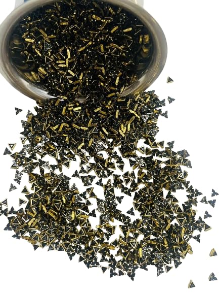 Sana Mega MartKundan stone/Fitting stone Traingle shape Matt finish for Silk thread Bangle making/Jewellery making/Embroidery Aari work/Crafts - 50gms