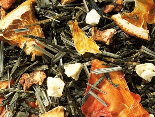 aromatisierter Grüner Tee - Sencha - ORANGE & MARACUJA - 1kg