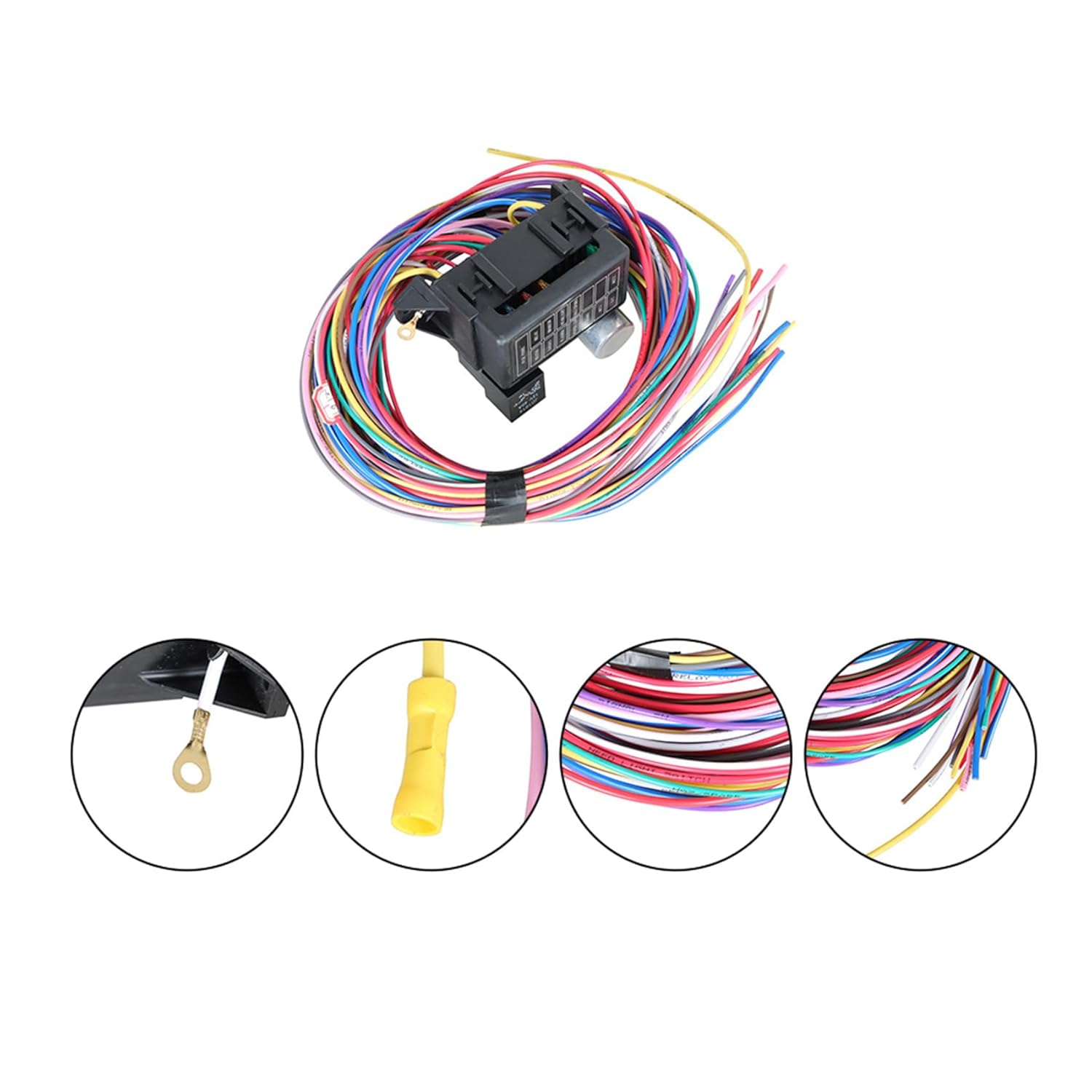 labwork 12 Circuit Wiring Harness Muscle Car Hot Rod Street Rod XL Wires