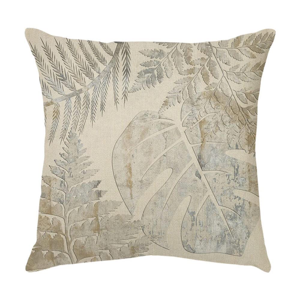 4 Piezas Funda de Almohada 65x65cm Flor Gris Oscuro Fundas de Cojín Terciopelo Sencillo y Decorativo para Sofá Camas Dormitorio Coche Lino Cojines Throw Pillow Covers （26x26in）