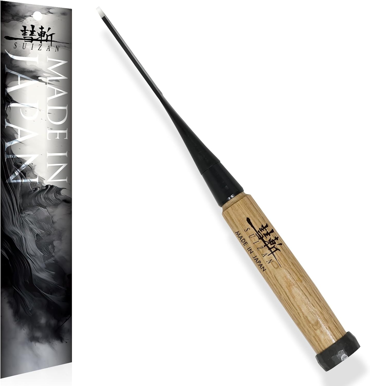 SUIZAN Japanese Wood Chisel 1/8" (3mm) - Professional Oire Nomi Woodworking tools