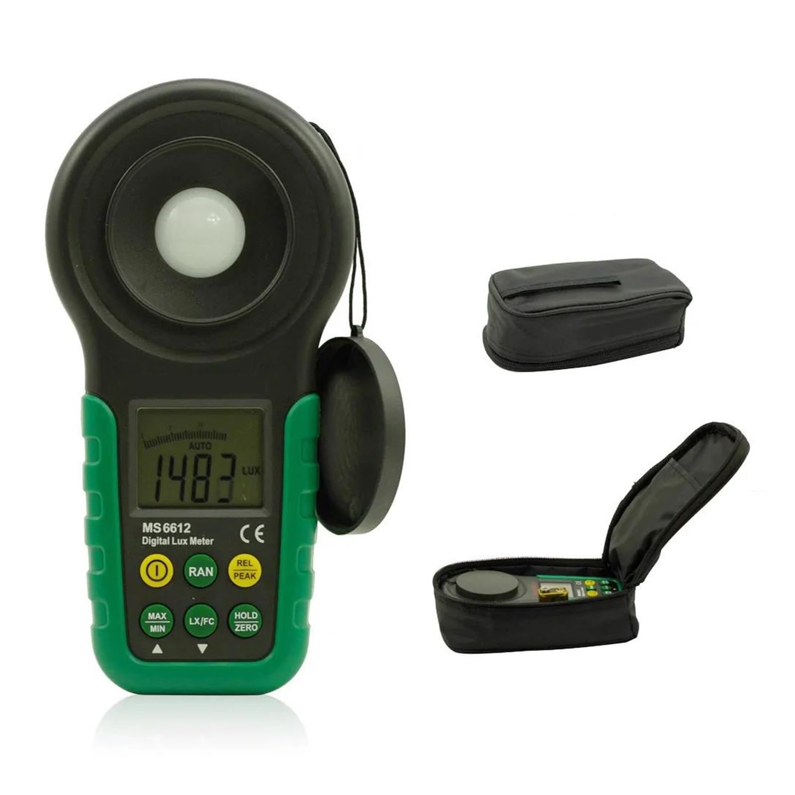 Luxómetro Digital 200.000 iluminómetro multifunción Lux medidor de luz Prueba espectros Rango automático Pico Alta precisión Multifunción