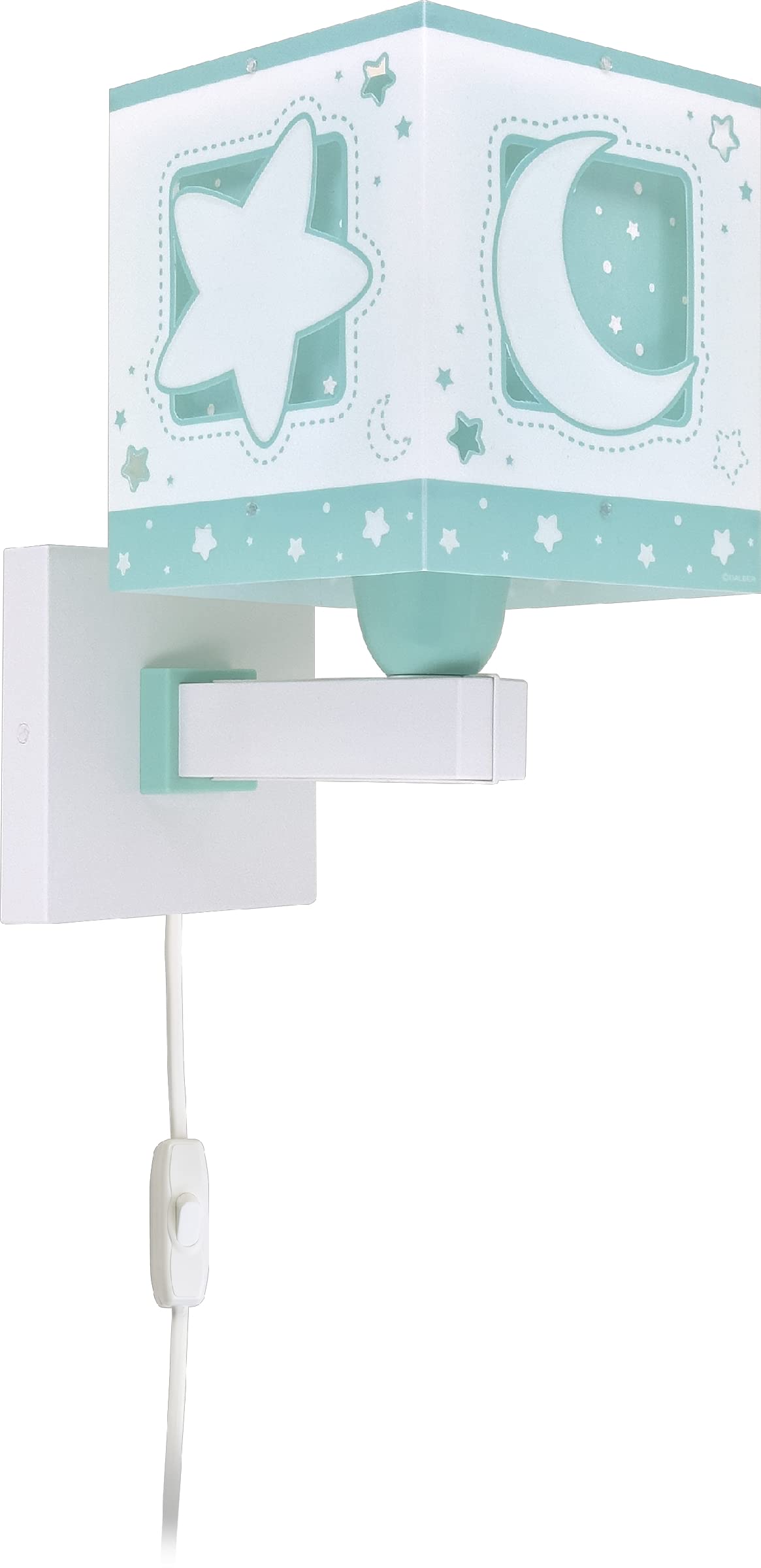 Dalber Moonlight Lámpara Aplique de Pared, 15 W, Verde