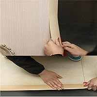 Vista 3 de Tira de transición autoadhesiva de 3.2 pies, tiras de cubierta de piso, transiciones de piso, tira de piso laminada, tira divisora plana de PVC