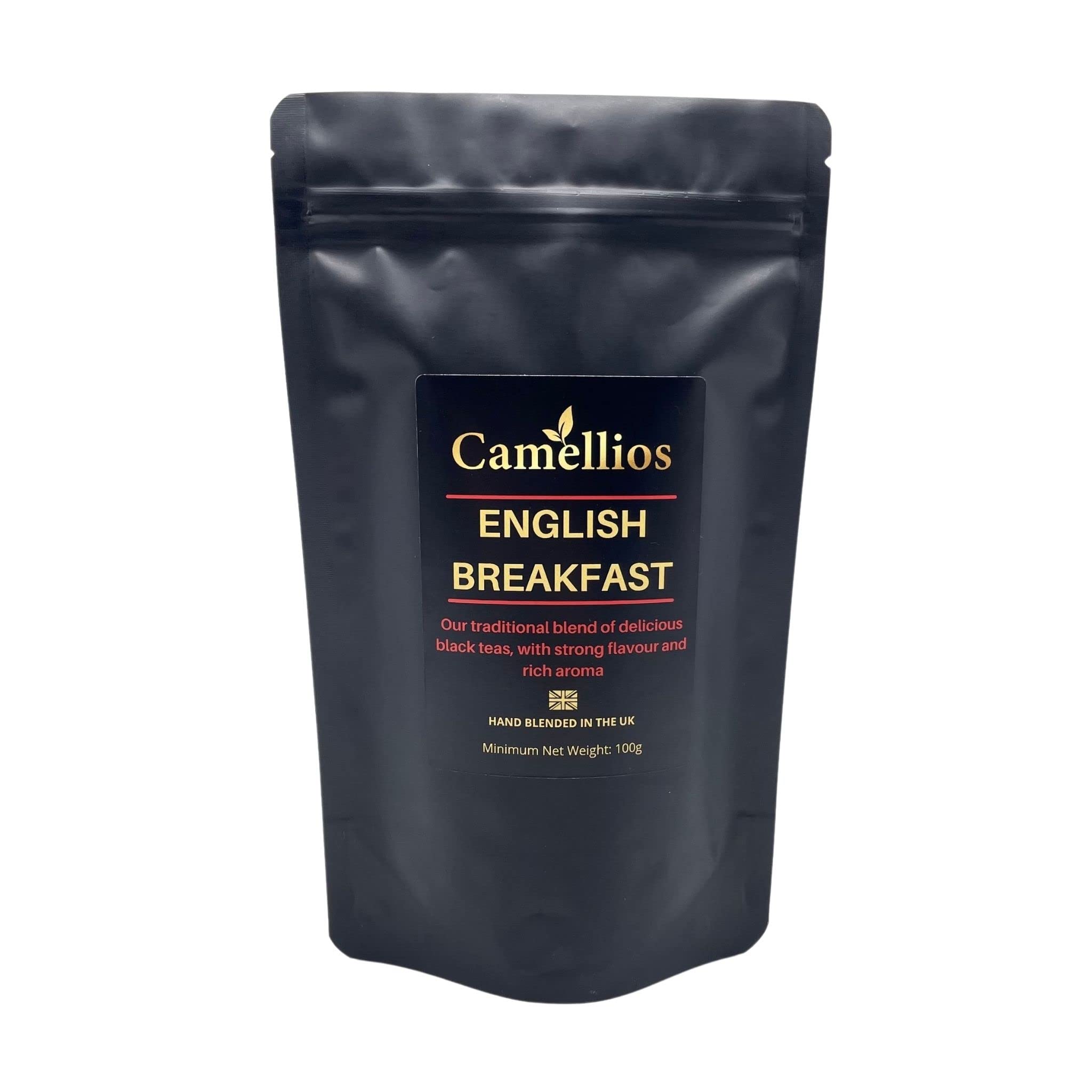 Englischer Frühstückstee, Schwarzer loser Blatt-Tee, Camellios (500g)