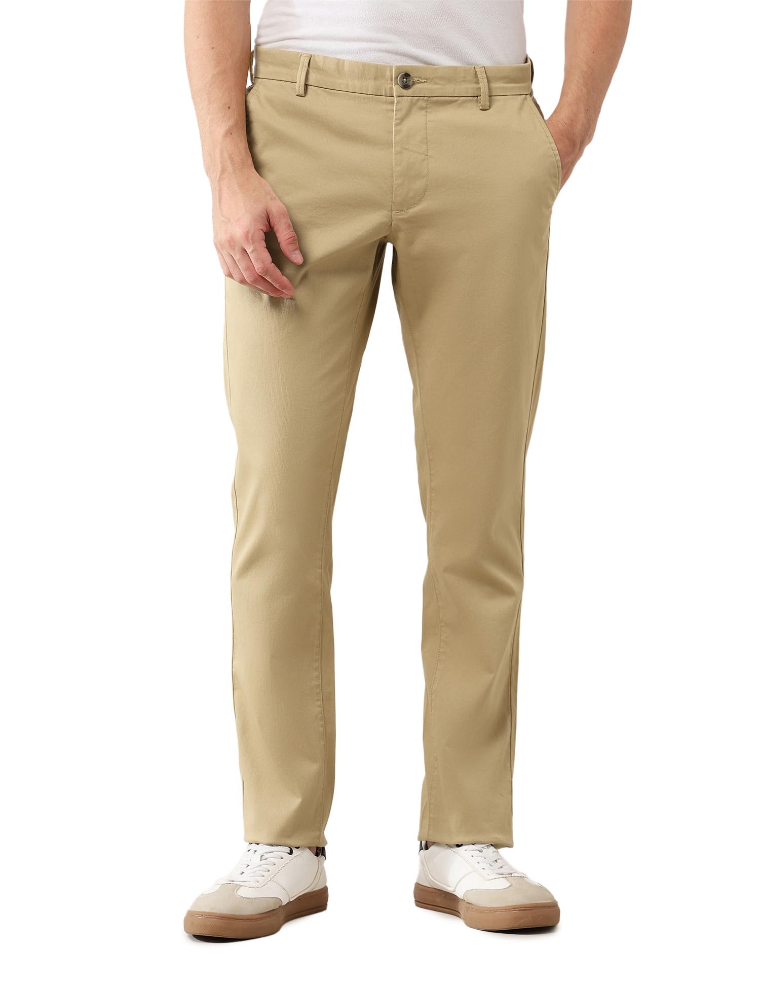 Men's Mid Rise Slim Fit Trousers