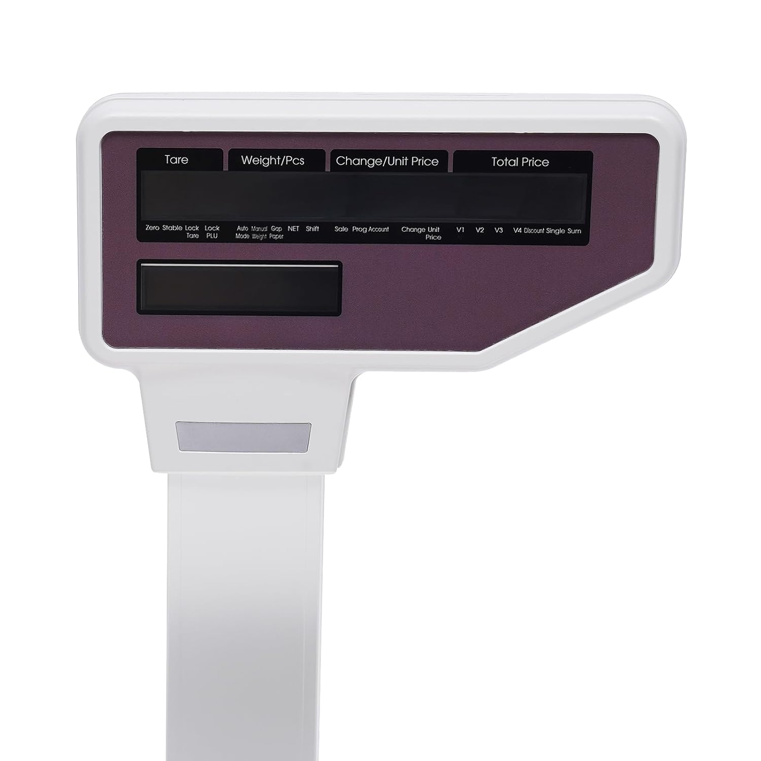 Electronic Cash Register Scales, Electronics Barcode Scale Cash Register for Supermarket Convenience Store, Commercial Double-Sided Display Price Label Printing Scale, With Leveling Device, HD Display