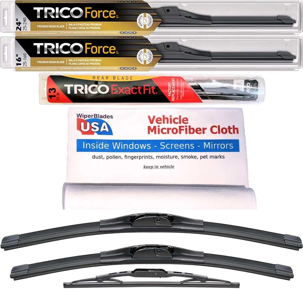 Premium Beam Wipers for 2021 Buick Encore GX Set w/Rear