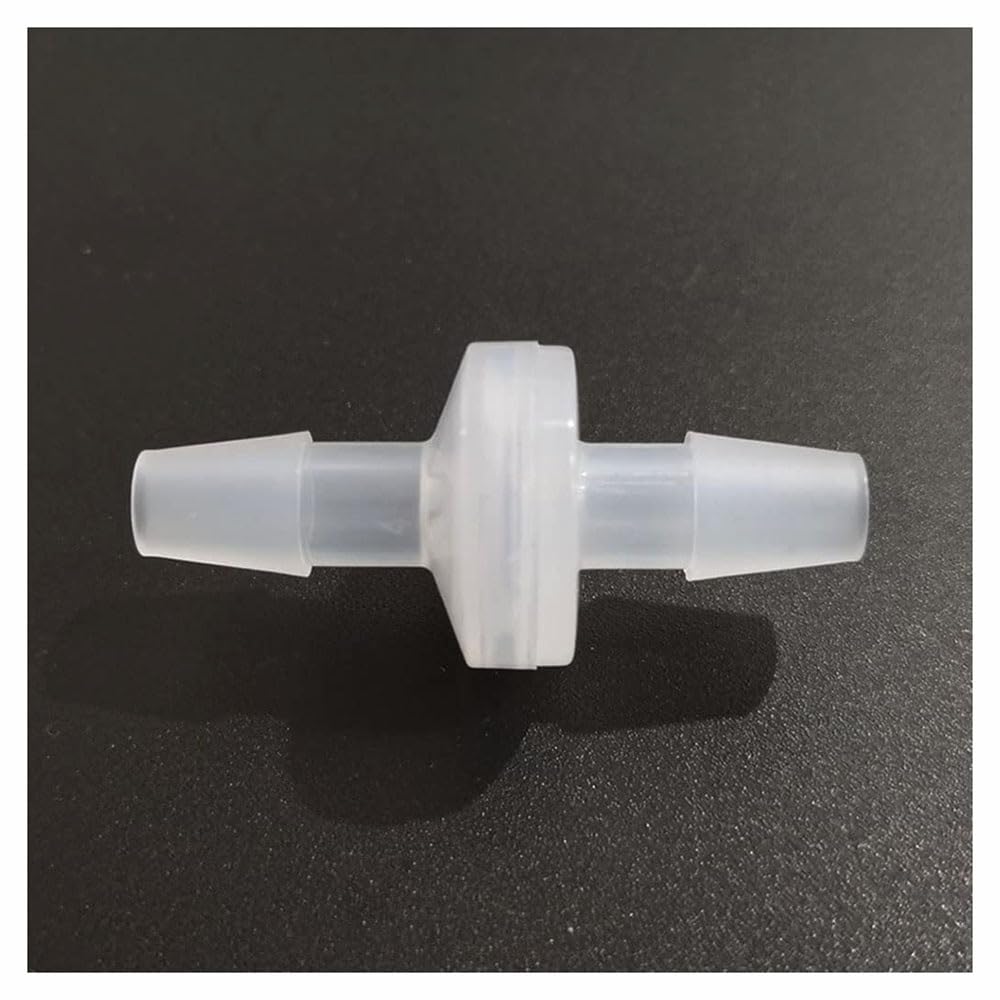 Válvulas De Retención De Plástico PP De 1/4" 3/16" 1/4", Válvula Unidireccional Antirretorno For Fluidos De Gas, Aire, Líquido Y Agua (2 Unidades)(3/16")