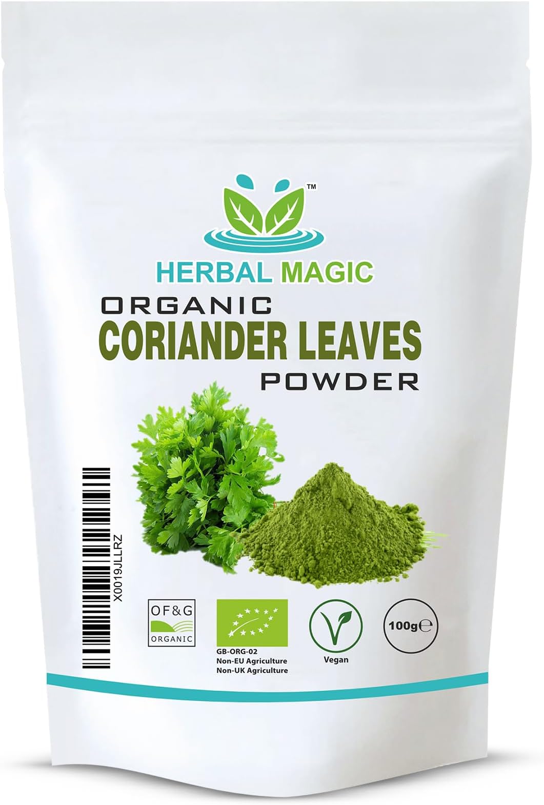 Organic Coriander Leaf Powder -Known as Kitchen King in Indian Cuisine.Ideal for Enhancing Taste,Flavour&garnishing.Free from Fillers,Artificial Colour,Flavour&Preservatives (100g)