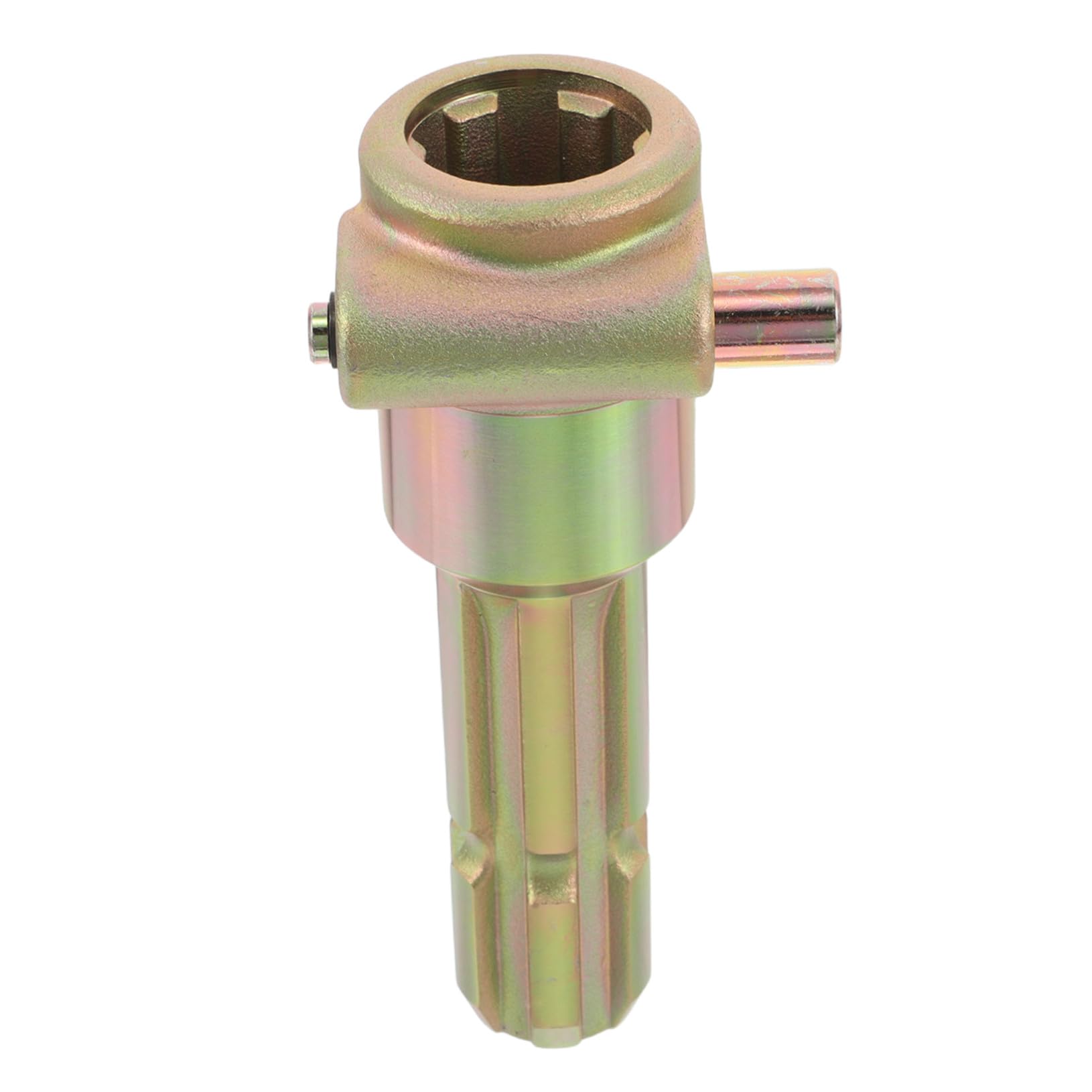Adaptador extensor de fuerza de tractor con eje de estrías que optimiza la torsión