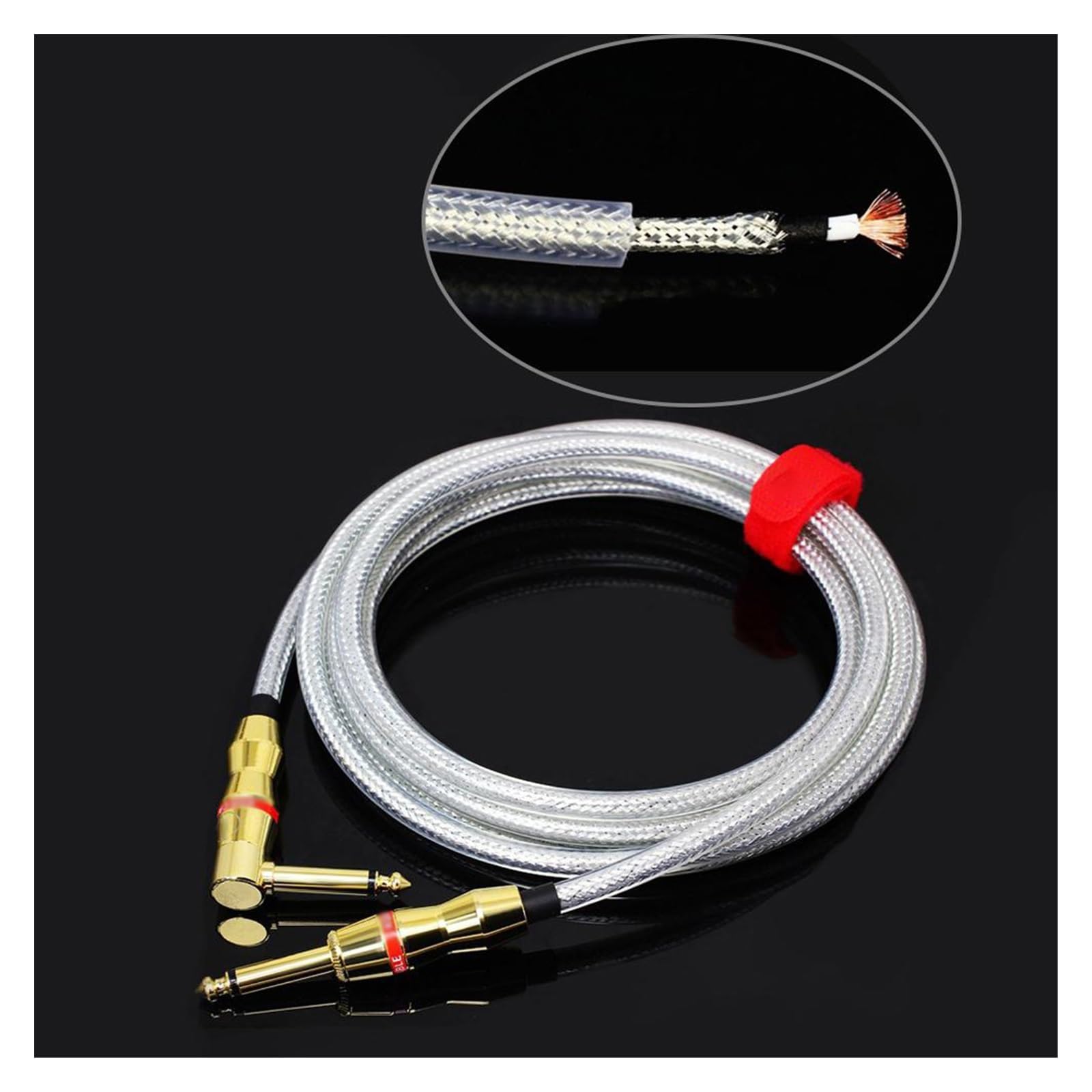 akcesoria do gitary 6M Przewód Audio Do Gitary Elektryczna Gitara Basowa Przewód Połączeniowy Do Gitary Elektrycznej Bęben 17AWG
