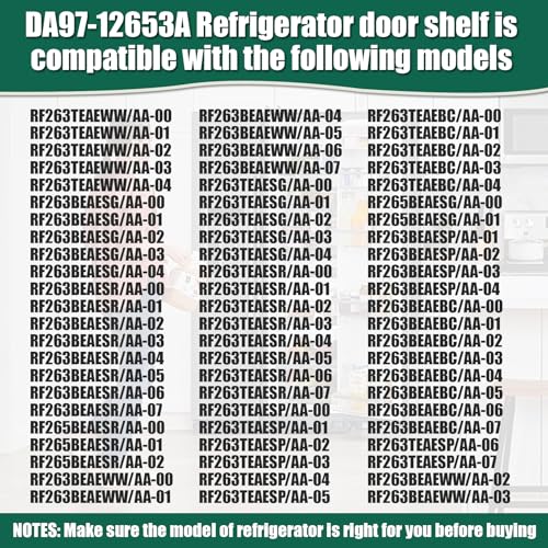 DA97-12653A Fridge Door Shelf Bin Fits Samsung RF26 Series, Replaitsces 3973523, PS4176656, AP5622629 by Woxtehi - Used condition - Image 7