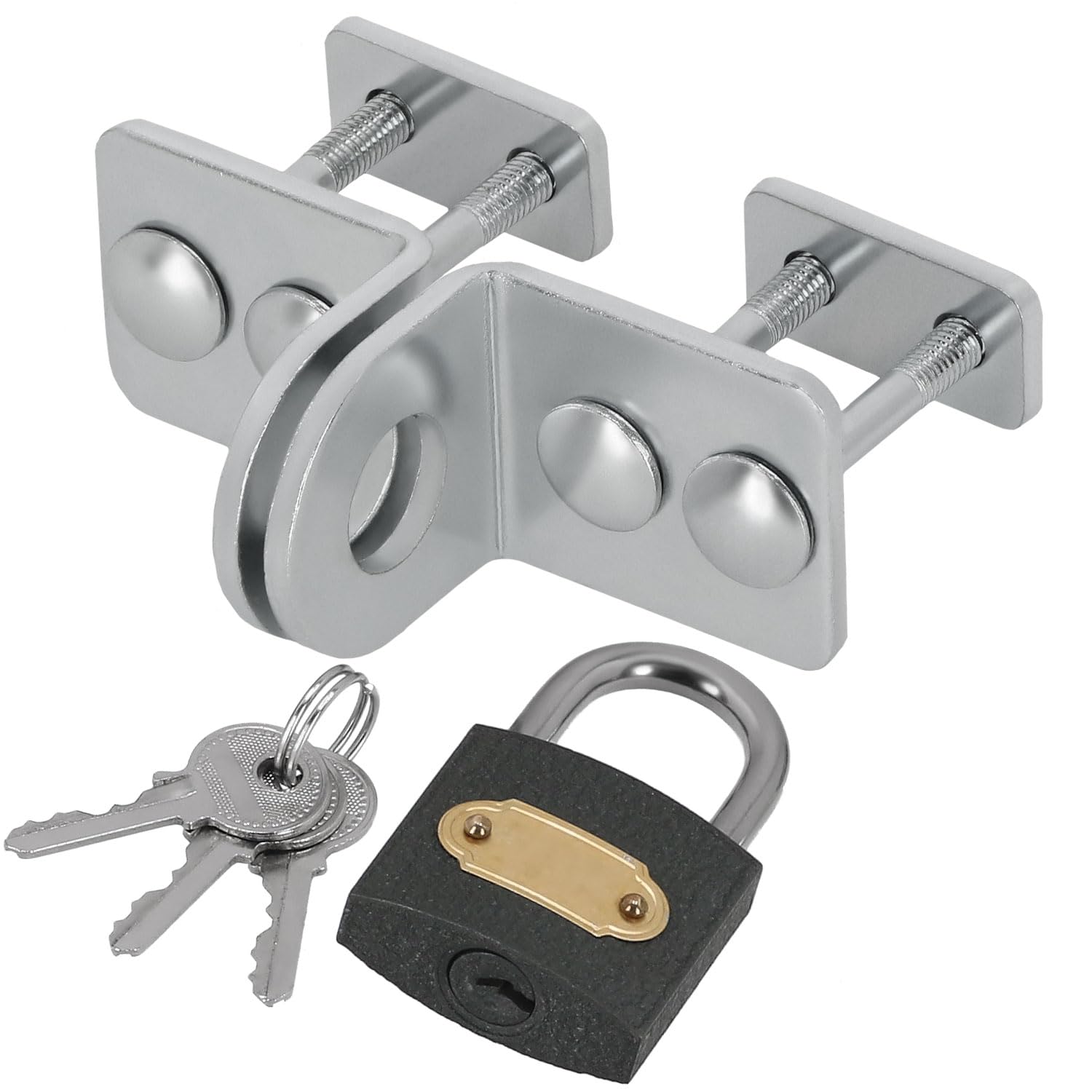 KOTARBAU® Trappola 30 mm di chiusura per cantina di sicurezza con lucchetto, dispositivo di serratura, serratura per porta