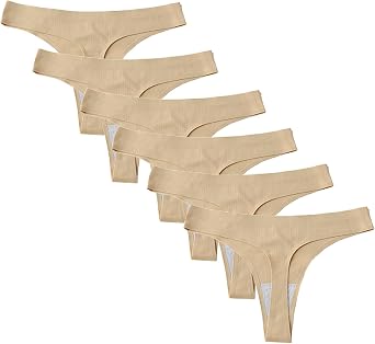 Seamless Thongs for Women Brethable Mesh Tanga Panties No Show Low Rise Thong Ladies Underwear Bottom