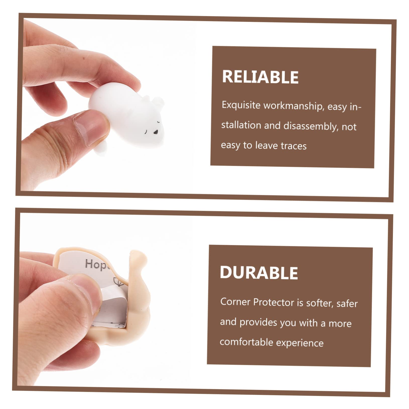 Protectores de Esquinas para Muebles de Silicona, 4 Piezas, Animales | Guarderías y Familias, Diseño Sencillo y Elegante, Experiencia Cómoda, Efecto de Protección Excelente