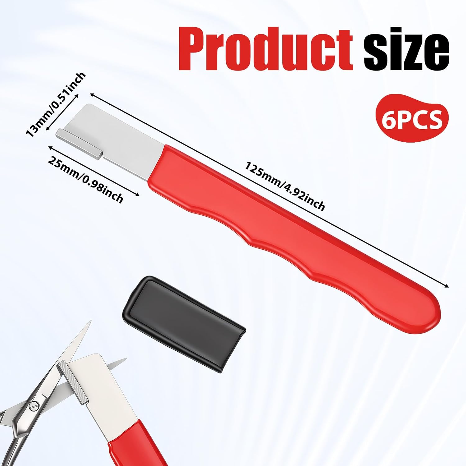 6 Pcs Garden Tool Pocket Blade Sharpener Multipurpose Usage Knife