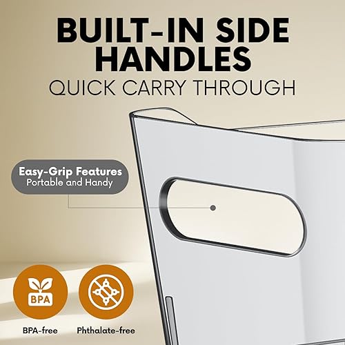 Miniatura 3 de Contenedores de almacenamiento de plástico transparente, perfectos para organización de cocina o organización y almacenamiento de despensa,