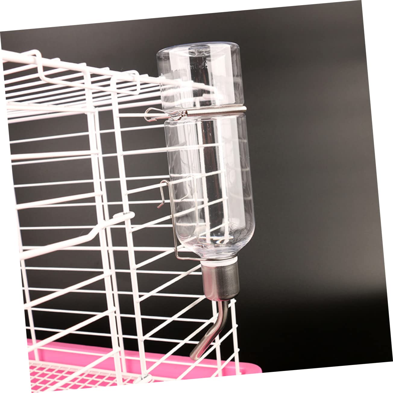 ORFOFE 6pezzi Borraccia Per Animali Domestici Dispenser Appeso Per Conigli Criceti e Porcellini Design Inossidabile Facile Da Installare e Antileak