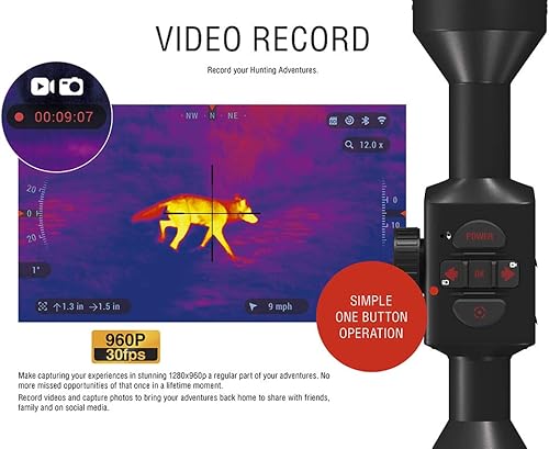 Miniatura 4 de ATN Thor 4 - alcance térmico para rifle con grabación de video Full HD, WiFi, GPS, zoom suave y control desde smartphone a través de aplicaciones
