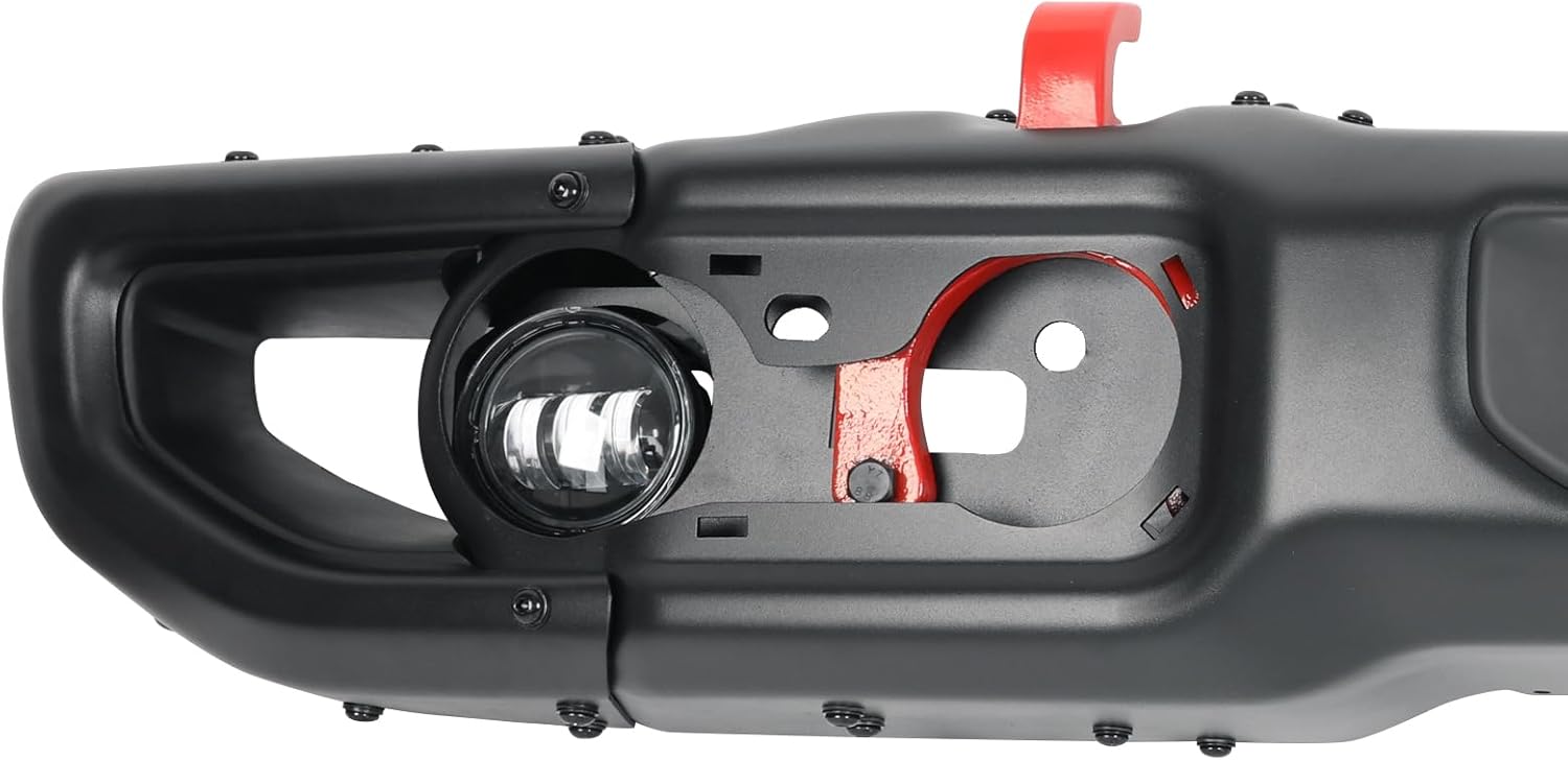 Front Bumper Compatible with 2018-2023 Jeep Wrangler JL Rubicon 2020-2023 Jeep Gladiator 10th Anniversary Style 2 Door and 4 Door W/Winch Plate W/Fog Lights