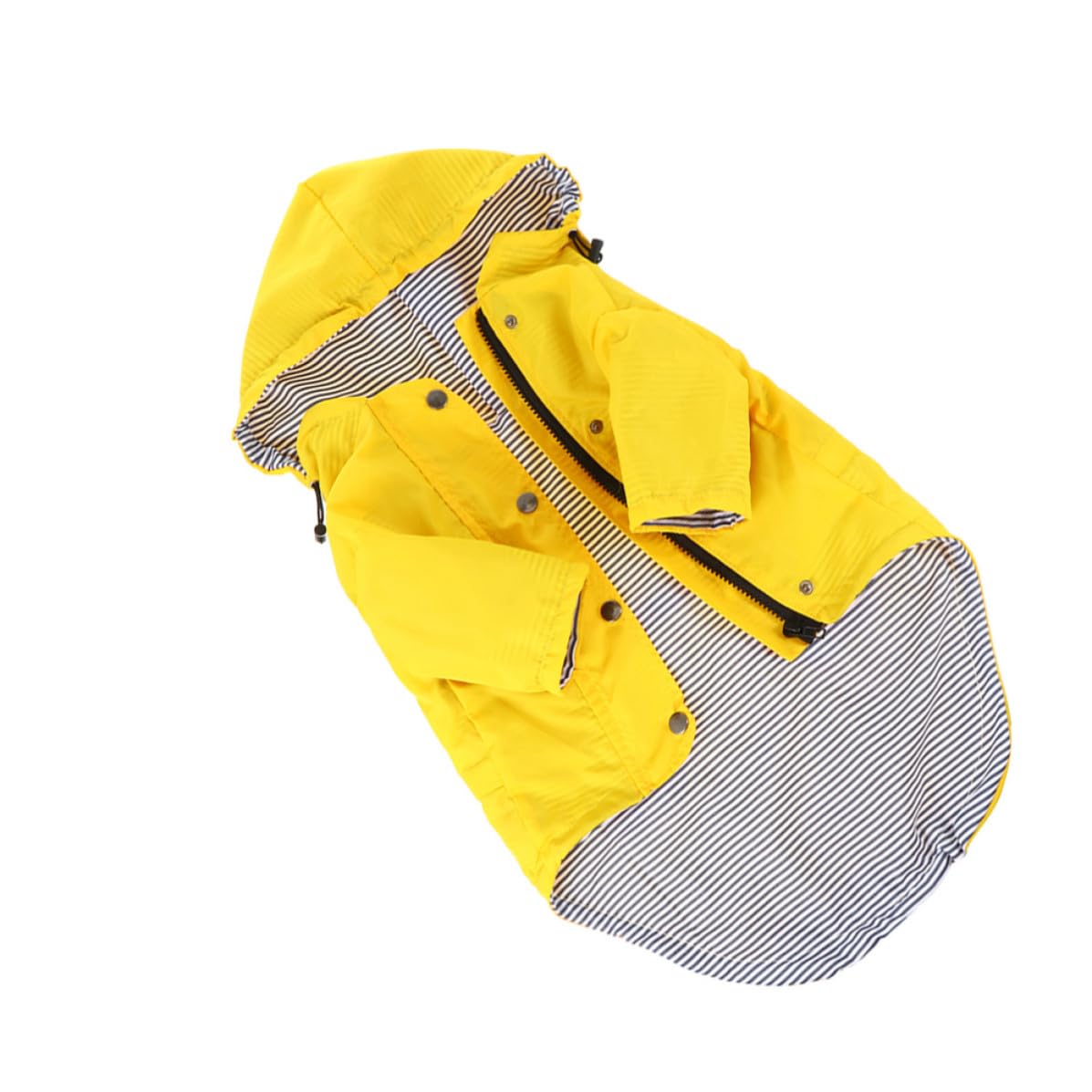 Chaqueta para perros transpirable con capucha de poliéster POPETPOP para el viento