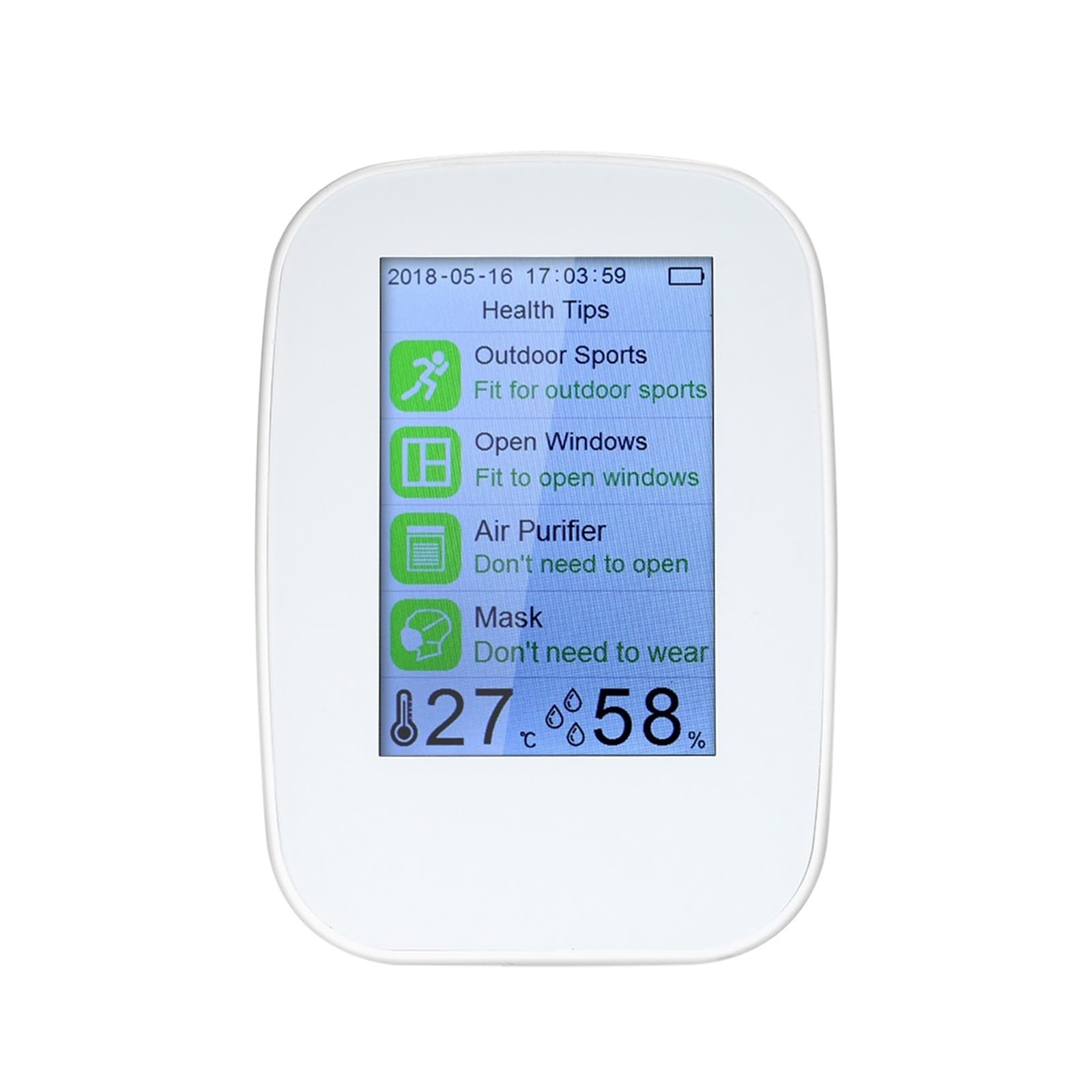 Cyfrowy detektor jakości powietrza kryty/zewnętrzny Tester HCHO i TVOC miernik CO2 Monitor Tester z akumulatorem do domu, hotelu(D9-H)