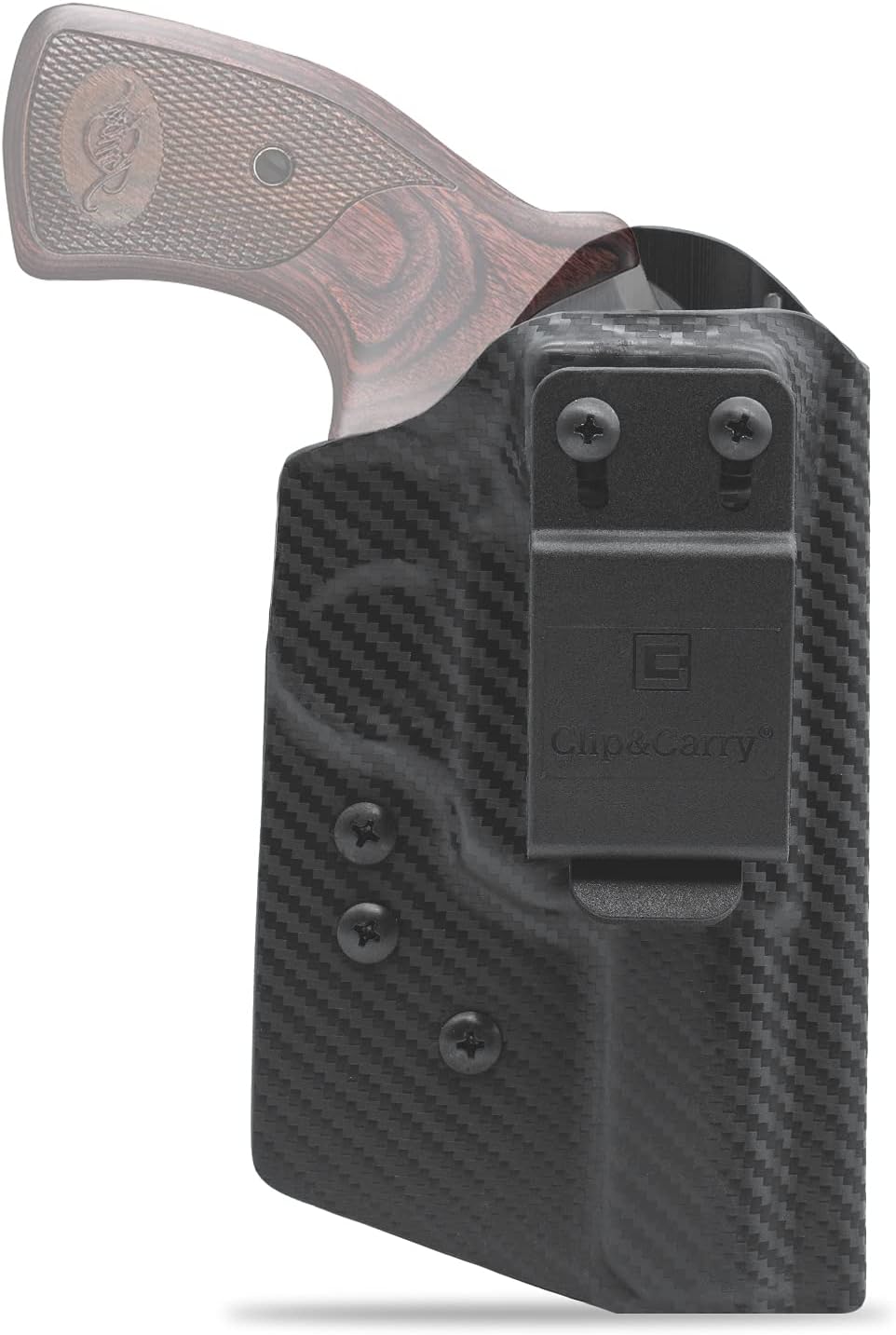 Clip & Carry IWB Kydex Holster for The Kimber K6s 3” Pistol - Inside Waistband Concealed Carry - Audible Click Retention - Adjus. Cant - Claw Compatible - USA Veteran Made