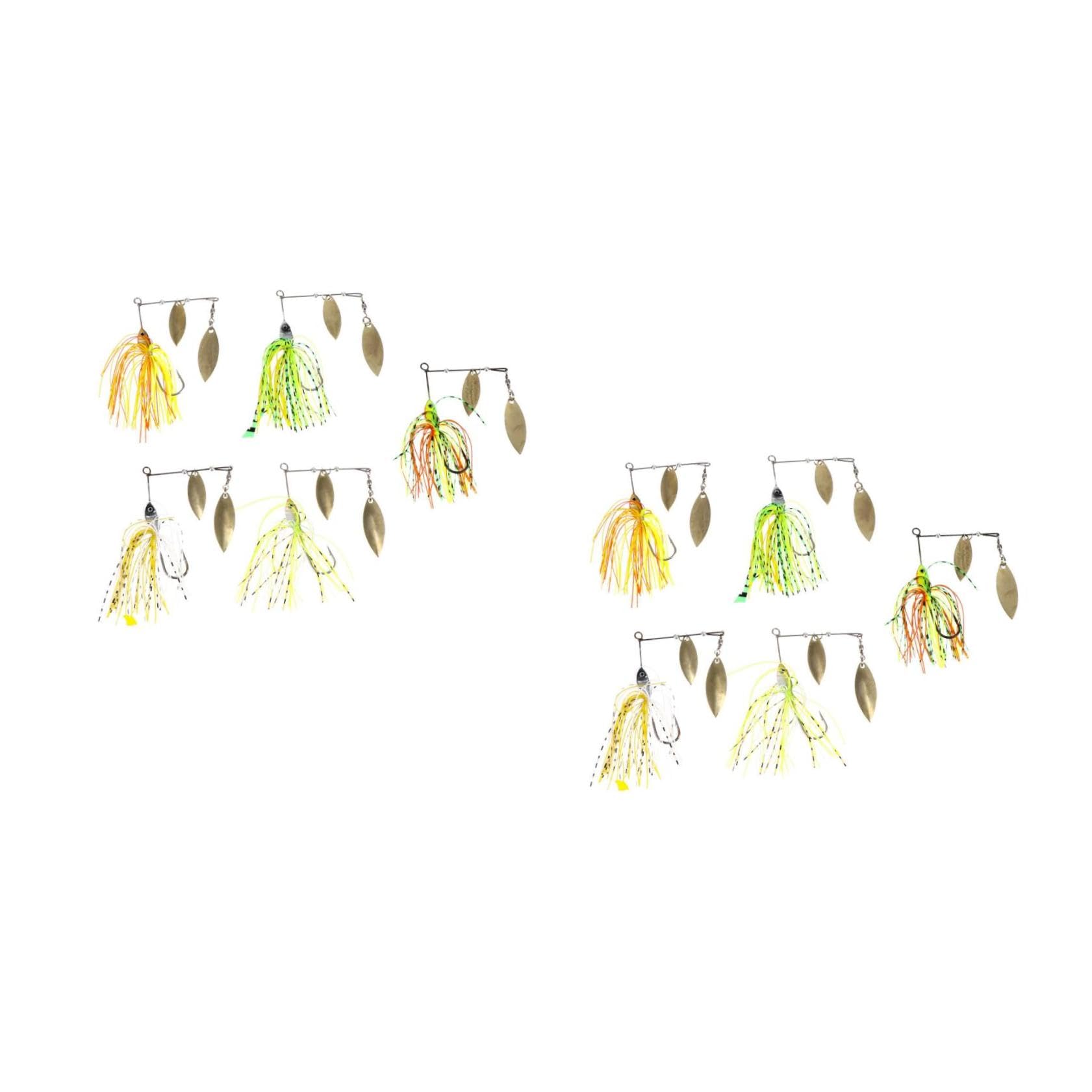 ifundom Cebo Falso Cebos para Peces Barba Cebos De Pesca De Colores Señuelo De Pesca Imitación Señuelos De Pesca De Lubina Artificial Cebo De Pescado Falso Barba Metal