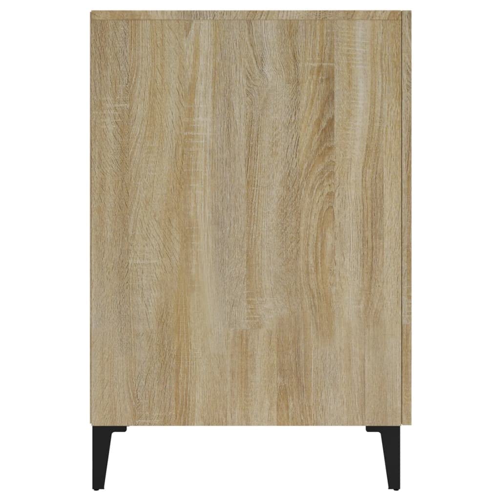 Scrivania in rovere Sonoma, 140 x 50 x 75 cm, con spazio e ripiano, stabile, per PC da lavoro, laptop, ufficio, gaming, segretaria, ergonomica, salvaspazio