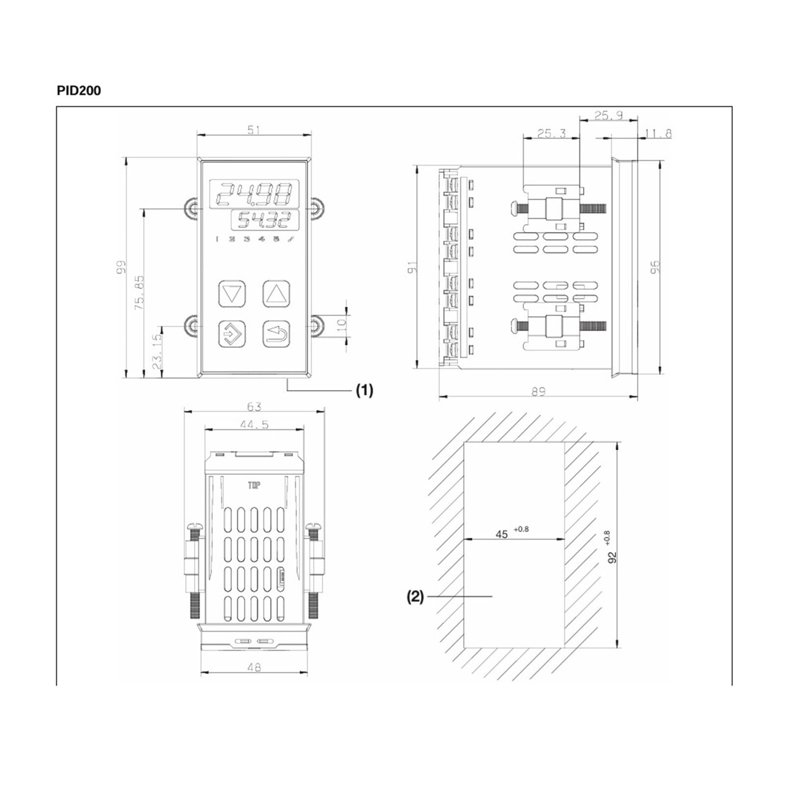 702022/8-1100-23 Controlador PID Universal Controlador de Temperatura PID Original