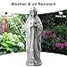 TOETOL Virgin Mary Praying Statue 29.9 Inch Tall Outdoor Garden Religious Decorations Statue Clearance for Home Yard Patio Lawn Hallway Decor Sculpture Magnesium Oxide Stone
