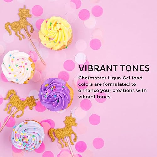 Miniatura 2 de Chefmaster Liqua-Gel - Colorante para alimentos, 0.70 onzas, aguacate