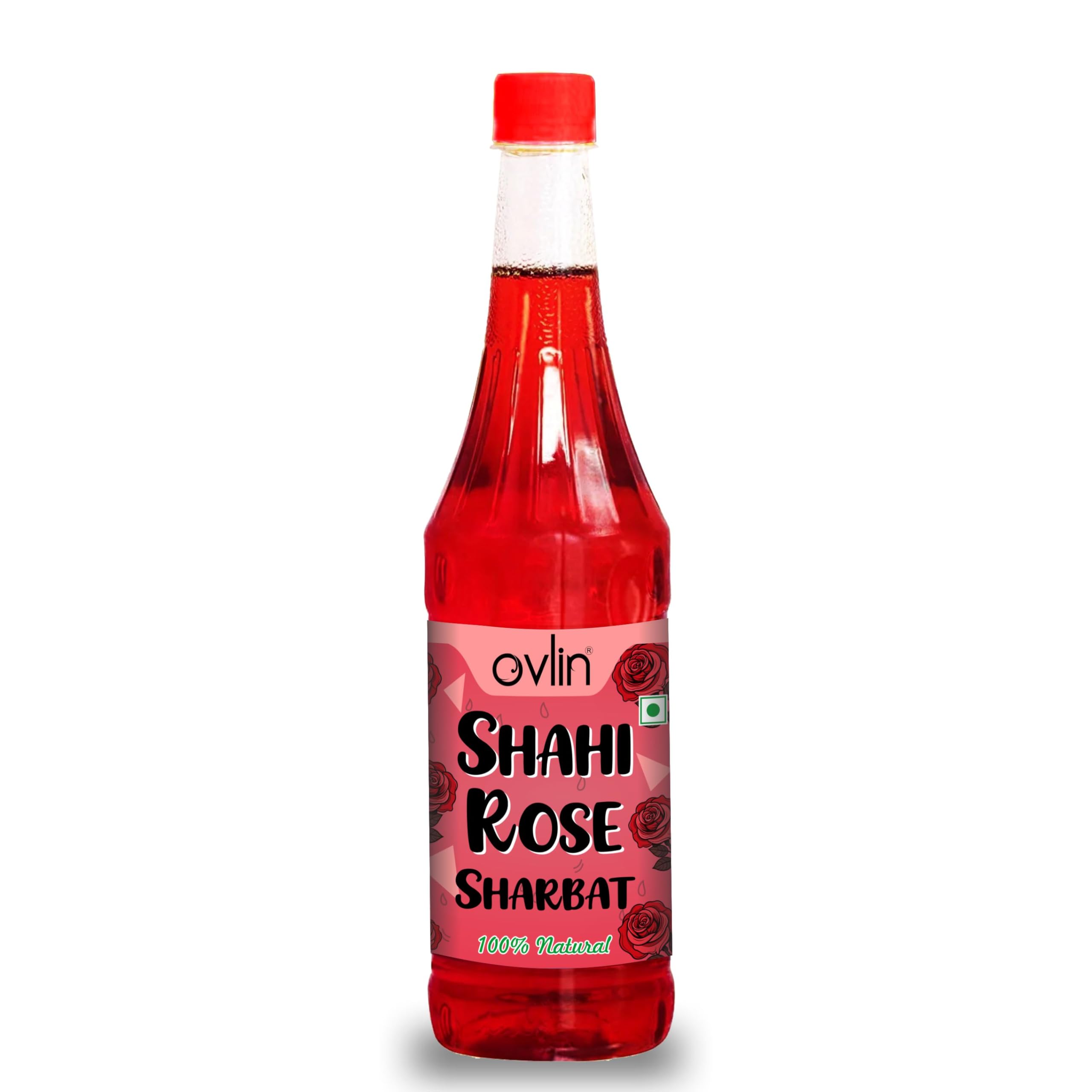 Ovlin Shahi Rose Sharbat Syrup | Refreshing Rose Drink Concentrate | Rose Flavoured Summer Beverage Syrup | Ideal for Milk, Falooda, Mocktails & Desserts | | Vegetarian Drink Mix (750ml)-picture-25