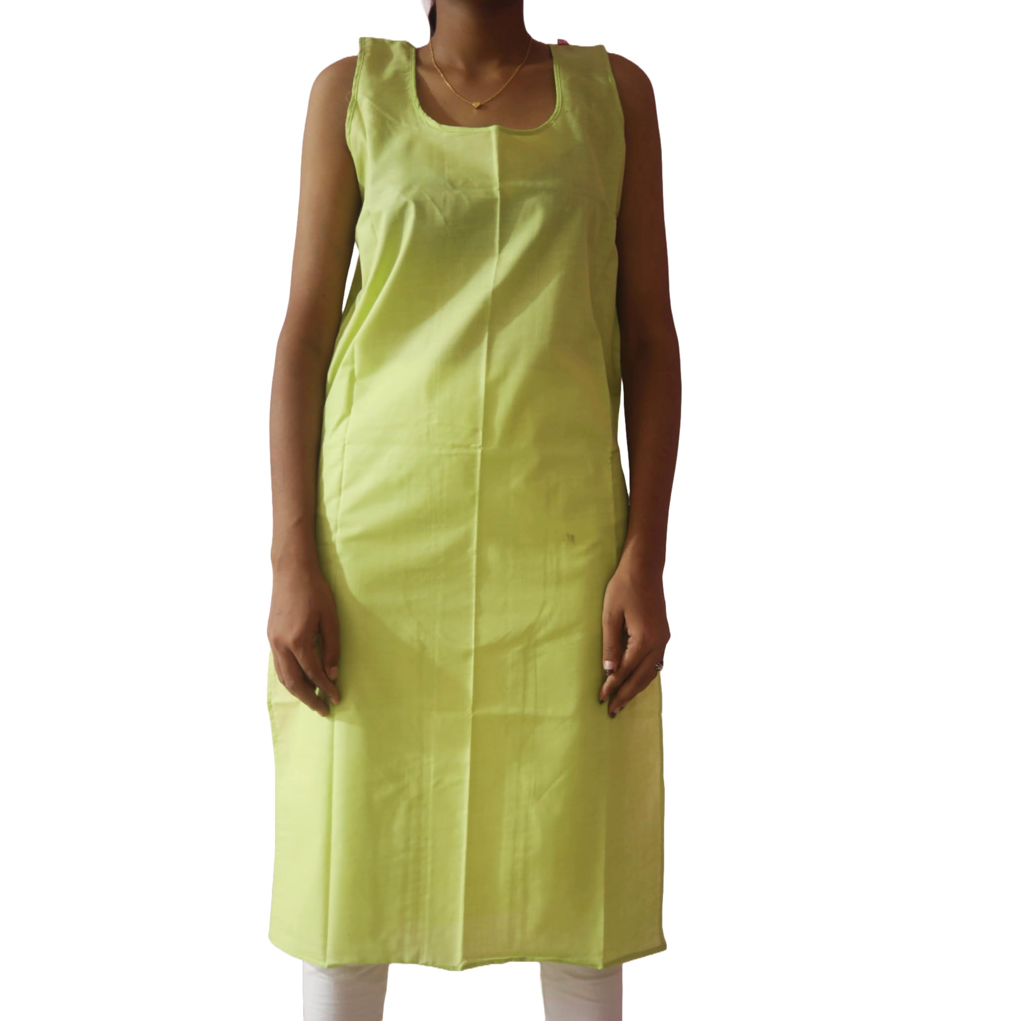 Fashion by LS Women Cotton Long Length Inner Sumeez Full-Length Camisole Slip for Sheer Kurtis Vest Sleeveless Top-picture-35