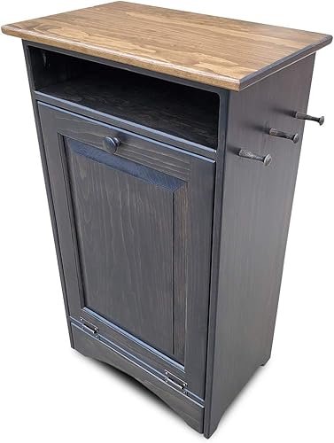 Peaceful Classics Estación de comedero para mascotas contenedor de almacenamiento de alimentos para perros gabinete de almacenamiento de alimentos