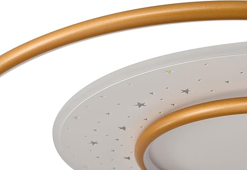 Miniatura 9 de Lámpara de techo LED regulable de montaje empotrado con control remoto, 3000K-6500K, lámpara de techo moderna de 3 colores, oro blanco, lámpara de