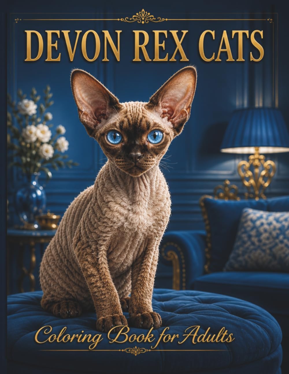 Devon Rex Cats Coloring Book for Adults and Teens: Cute and Unique Curly-Haired Cats for Relaxation, Stress Relief and Creative Coloring Fun (Cat Breeds Coloring Collection)