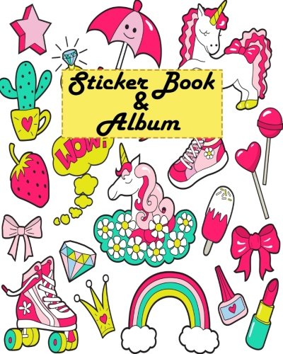 Sticker Book & Album: Blank Sticker Book for kids 2-4 size 8x10 91pages ...