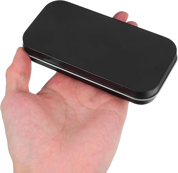 Rectangular Tinplate Storage Box with Lid for Home Office Crafts