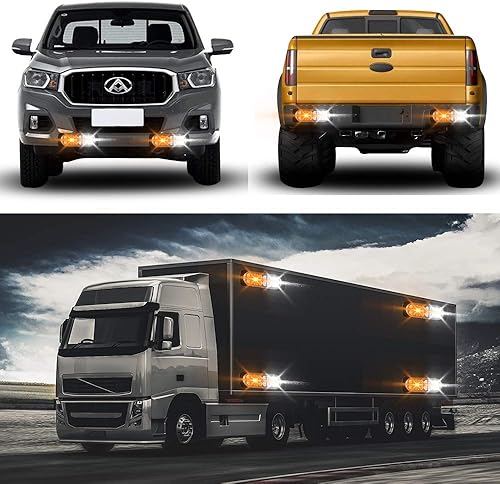 Miniatura 7 de Teguangmei Barra de luz LED estroboscópica de emergencia súper brillante de 12-24 V, 20 LED, advertencia de advertencia, construcción de peligro,