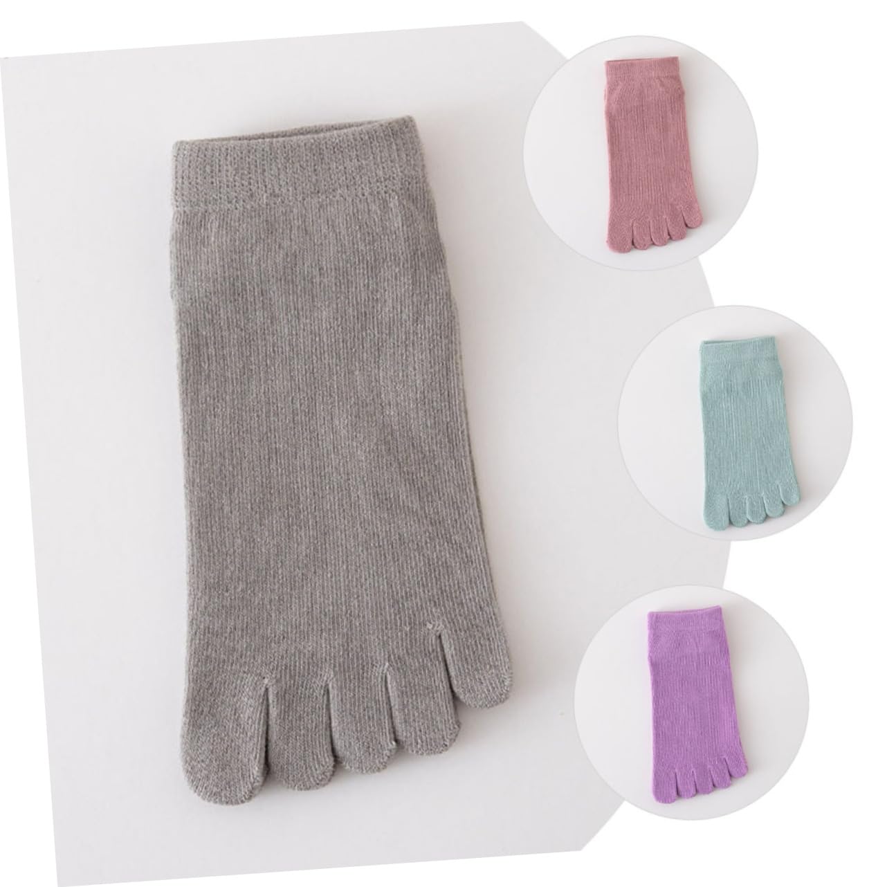 BESTYASH Calcetines Con Dedos Calcetines Altos Para Mujer Calcetines Bajos Invisibles Calcetines De Cinco Dedos Calcetines Separados Calcetines Para Mujer Calcetines Cortados