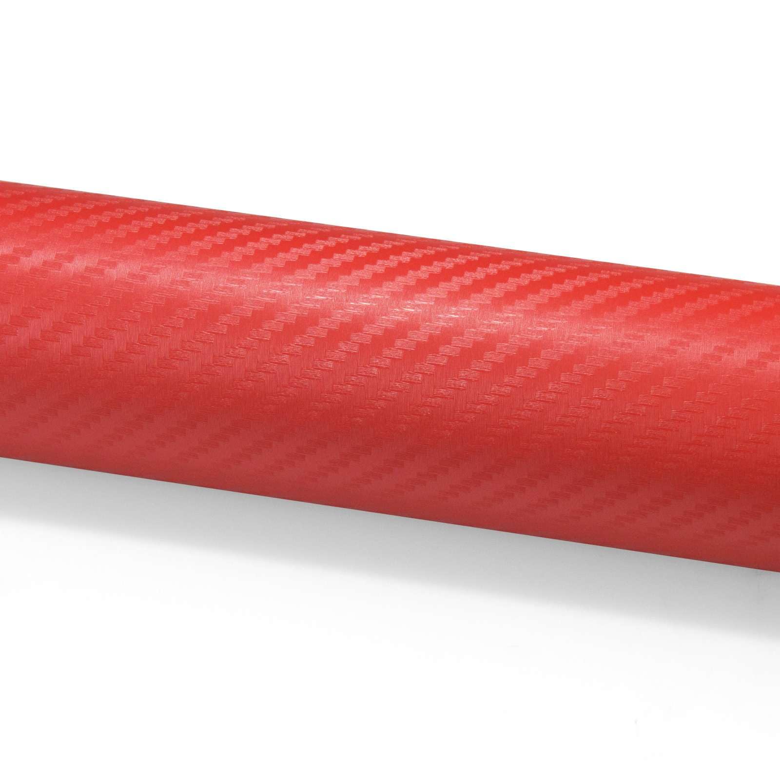 3D Carbon Fiber Textured Red Matte Car Vinyl Wrap Sticker Decal Sheet Bubble Free 5FT x 55FT Tool Kit