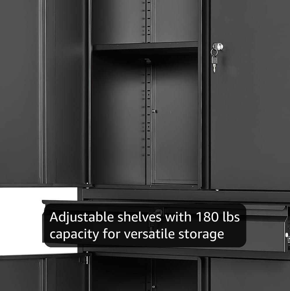 Amazon.com: Yizosh Metal Garage Storage Cabinet with Locking Doors