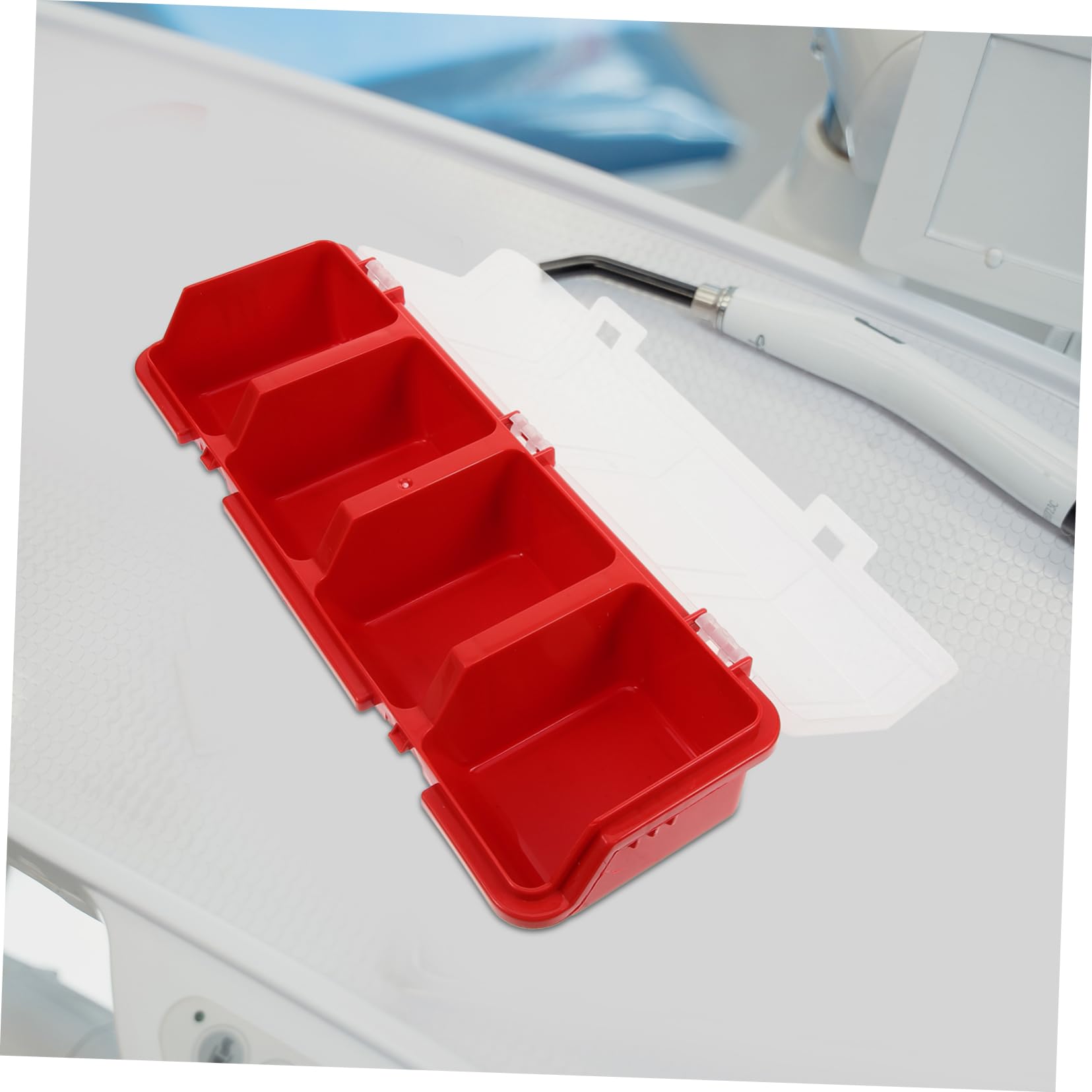Lurrose 3 Series Caja De Almacenamiento De Tornillos Contenedores Con Tapas Compartimentos Tapado Caja Organizadora De Tornillos Caso De Tornillo Páginas Rojo 2 Piezas X 3