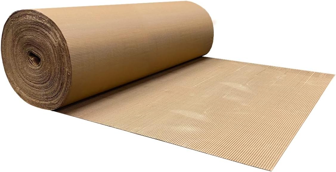 UOFFICE Corrugated Wrap 48 x 250' x 1/8 Thick - B Flute - Cardboard Wrap