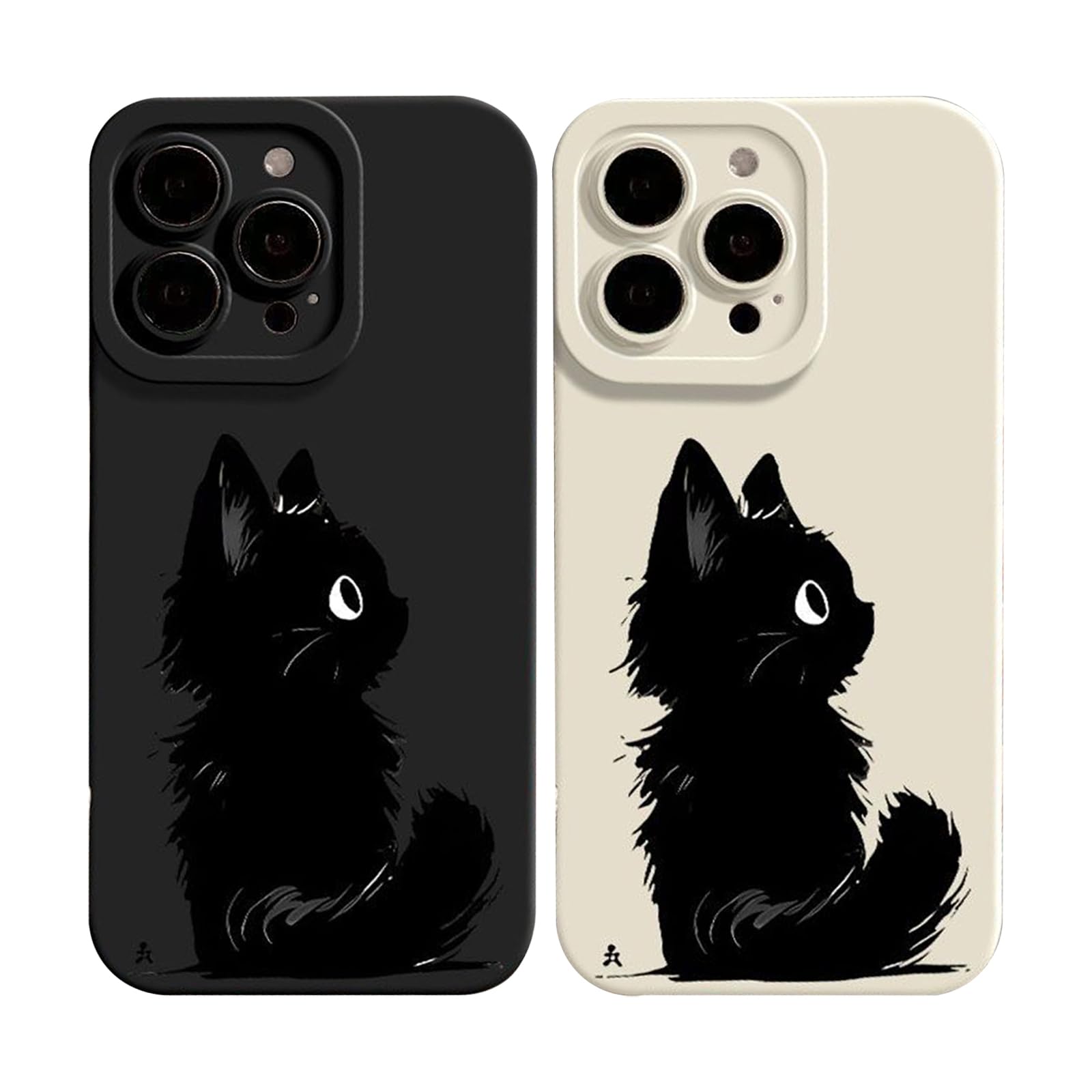 Amazon.co.jp: かわいい ねこ 猫 ネコ スマホケース iPhone 15 Pro 用