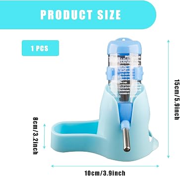Hamster & Small Animal Water Bottle – Chinchilla & Squirrel Hydration Dispenser for Pet Cages
